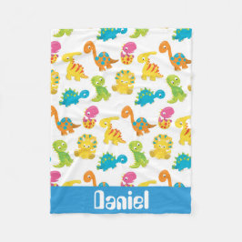 Patrón prehistórico de dinosaurios manta de bebé
