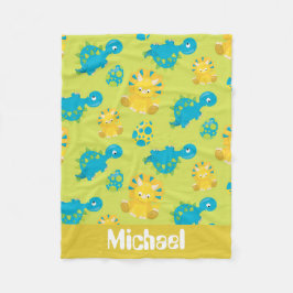 Patrón prehistórico de dinosaurios manta de bebé