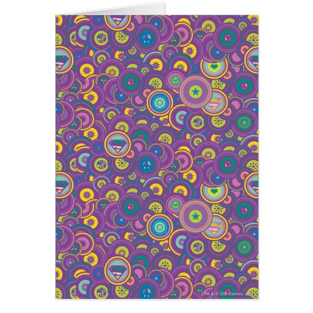 Patrón púrpura de círculo superchica (Frente)