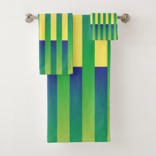 Patrón rayado azul amarillo verde