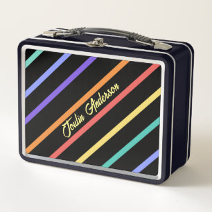 Patrón rayado colorido personalizado