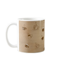 Patrón rayado de la Copa del Café minimalista - Ge