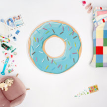 Patrón Retro Colorido de Donas Minimalista Fiesta