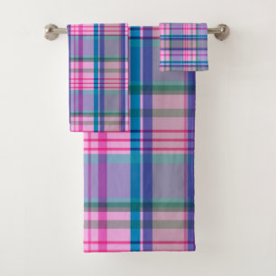 Patrón retro de adormidera suave en rosa y azul 