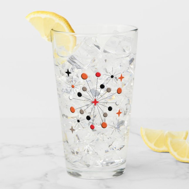 Patrón retro de estreno atómico moderno de mediado (Anverso (hielo))