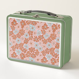 Patrón retro floral sin soldadura