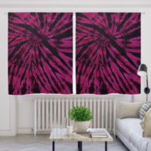 Patrón Retro Hippie Morado Rosa Negro Tie-Dye