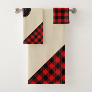 Patrón rojo negro lumberjack búfalo revestido