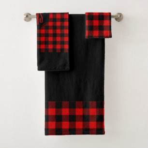 Patrón rojo negro lumberjack búfalo revestido