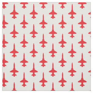 Patrón rojo T-38 sobre tela blanca