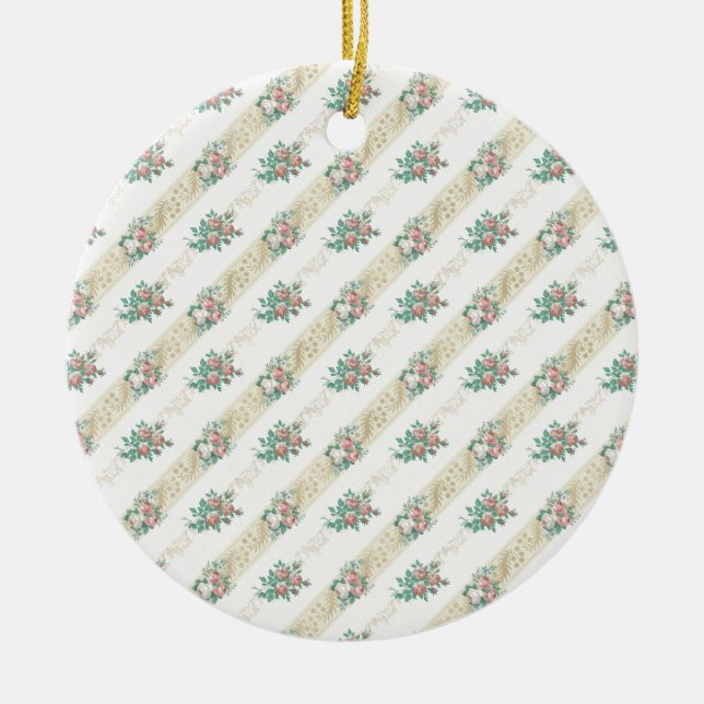 Patrón Rosa de época - Ornamento (Frente)