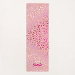 Patrón rosa Ombre Yoga Mat