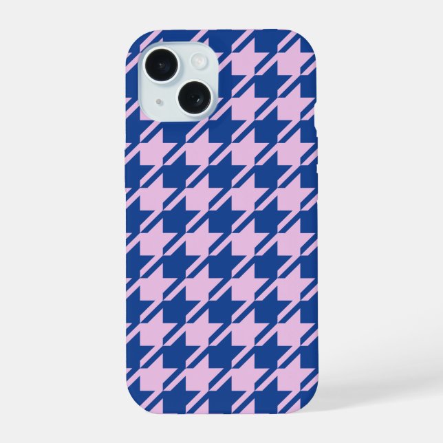 Patrón rosa y azul de Houndstap (Reverso )