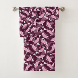 Patrón rosa y púrpura - Koi Fish