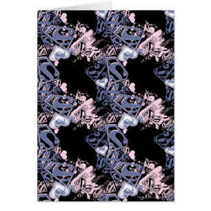 Patrón rosa y púrpura superchica