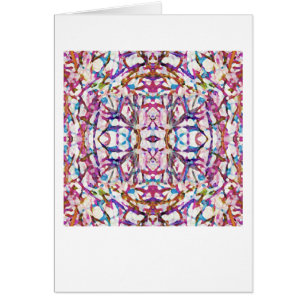 Patrón simétrico rosado