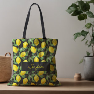 Patrón simple flor de limón dejar bolsa de toscas