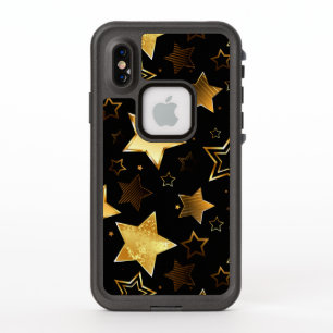 Patrón sin foco con las estrellas doradas