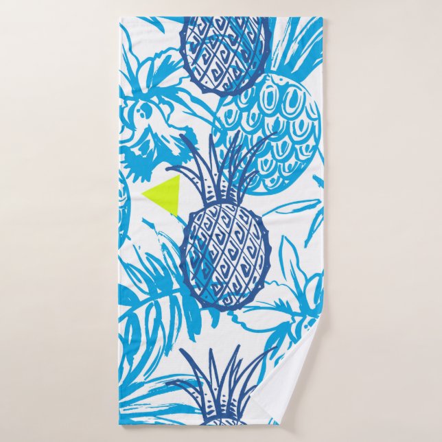 Patrón sin foco con motivos tropicales (Toalla de baño)