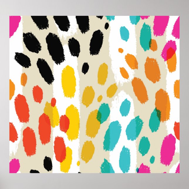 Patrón sin foco de la impresión de animales (Frente)