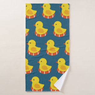 patrón sin soldadura de pato de goma amarillo. Il