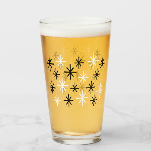 Patrón Starburst Moderno De Mediados Del Siglo