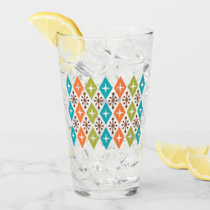 Patrón Starburst Moderno De Mediados Del Siglo