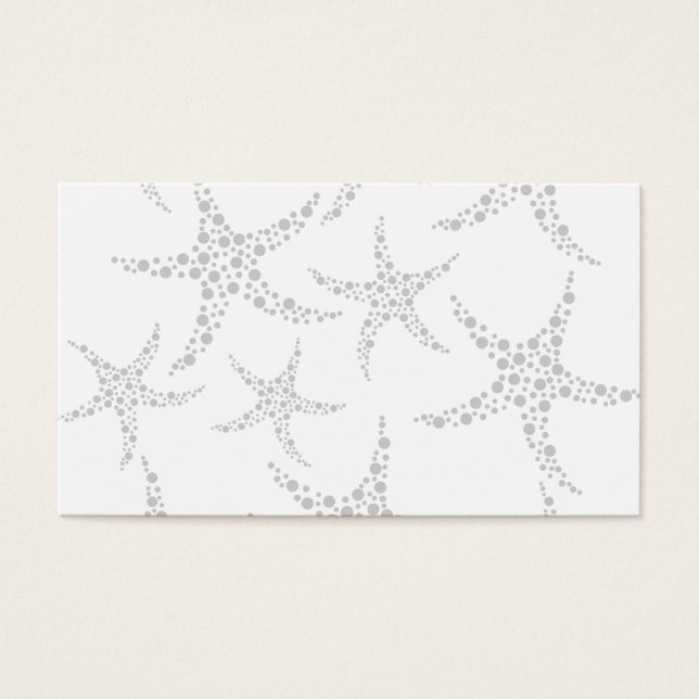 Patrón Starfish en gris claro y blanco (Frente)