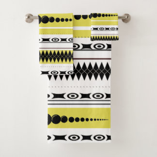 Patrón suroeste negro, gris, trigo, blanco