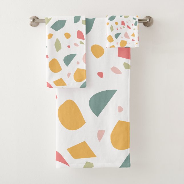 Patrón terrazo pastel moderno (In situ)