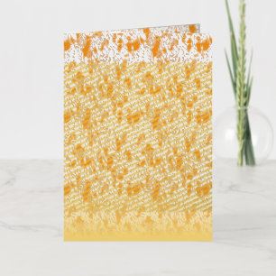 Patrón textil con un vibrante naranja y gol