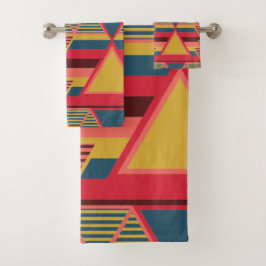 Patrón triangular colorido panafricano