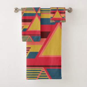 Patrón triangular colorido panafricano