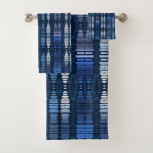 Patrón tribal azul naranja