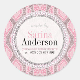 Patrón Tribal Batik Rosa Hecho Por Pegatinas De Et