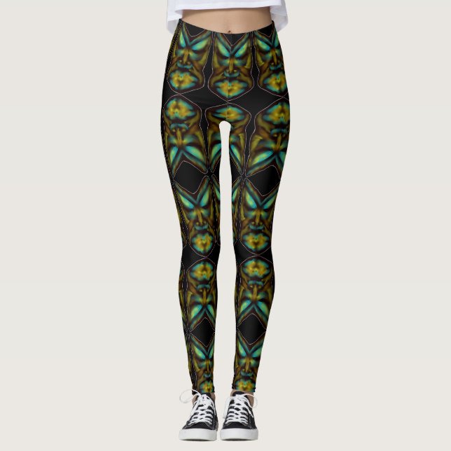 patrón tribal de arte facial para leggings (Anverso)
