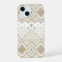 Patrón tribal floral geométrico étnico sin costura
