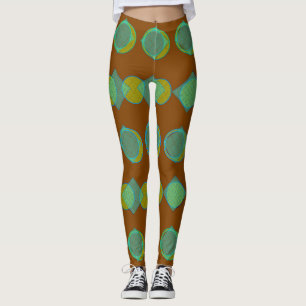 Patrón tribal III Pantalones de yoga hechos a mano