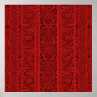 Patrón tribal maorí - El arte whakairo de tallar