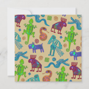 Patrón tribal primista de cultura africana mexican