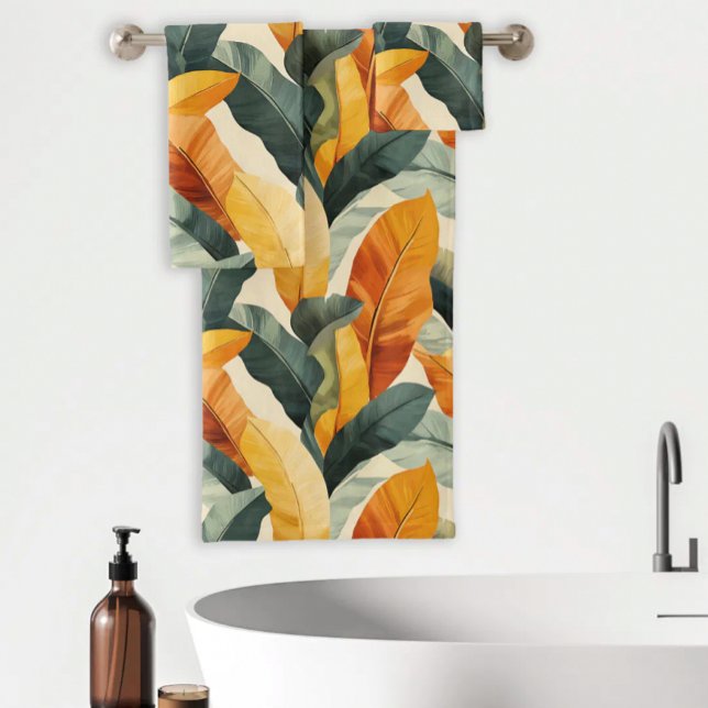 Patrón Tropical Boho Tonos Terrosos (Subido por el creador)