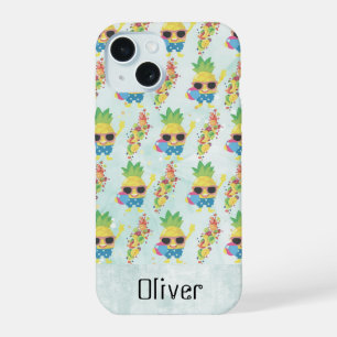 Patrón Tropical Divertido con Nombre Personalizado