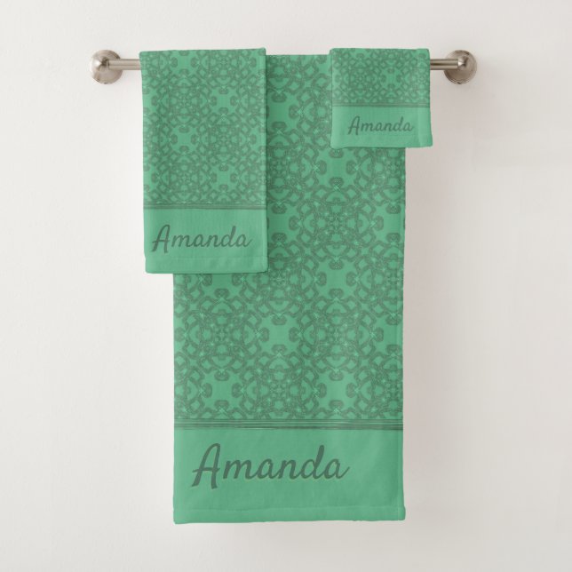 Patrón verde de menta personalizado (In situ)