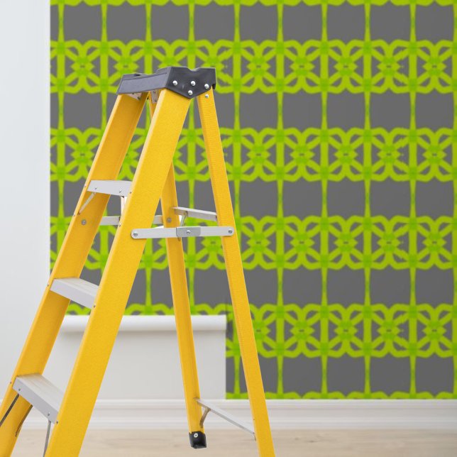 Patrón verde de papel pintado de papel pintado gri (Subido por el creador)