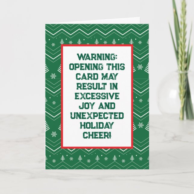Patrón verde divertido de Navidad personalizable v (Anverso)