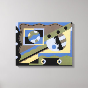 Patrón vintage de arte deco pochoir jazz cubismo