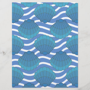 Patrón Vintage De Hojas Y Ondas