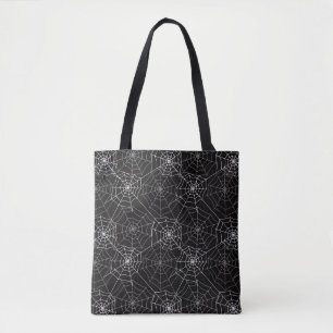 Patrón web de araña de Halloween Bolso de tela