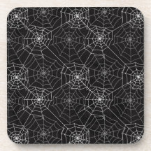 Patrón web de araña de Halloween | Posavasos