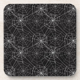 Patrón web de araña de Halloween | Posavasos